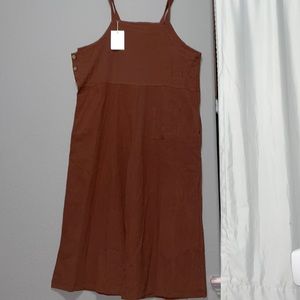 Flygo Women's Baggy Wide Leg Overalls Cotton Linen Jumpsuit Harem Pants